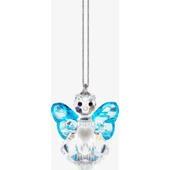 Vánoční dekorace Skleněná vánoční ozdoba Andílek s křidýlky z českého křišťálu Preciosa