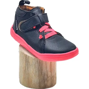 Dívčí bačkory Skinny Barefoot SBF62F černo/růžová, Pegres Velikost: 27