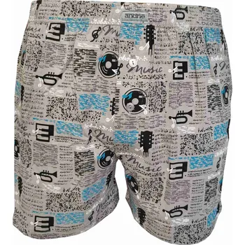 Trenýrky Andrie PS 5755 šedé pánské trenýrky Barva: šedá, Velikost: 3XL