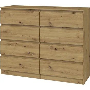 Komoda Nábytek PEGAS s.r.o. Komoda MALVÍNA M8 120, Dub artisan