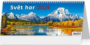 Kalendář Helma365 Stolní plánovací kalendář Svět hor 2024