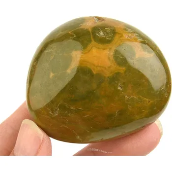 Přírodní kámen Hladký kámen jaspis oceán z Madagaskaru 101g