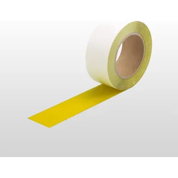 Lepicí páska Extra tenká podlahová páska WT-5420 s protiskluzovým povrchem, permanentní – fólie, žlutá, 50 mm × 10 m