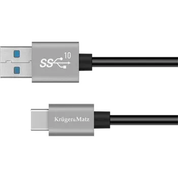 Prodlužovací kabel Kabel KRUGER a MATZ KM1263 Basic USB/USB-C 1m Black