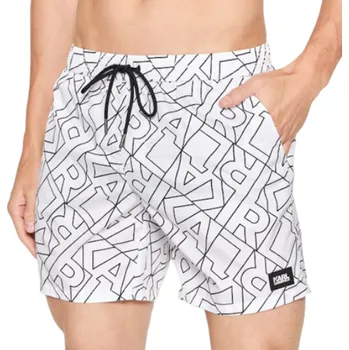 Pánské kraťasy Karl Lagerfeld KL22MBM03 pánské šortky bílé