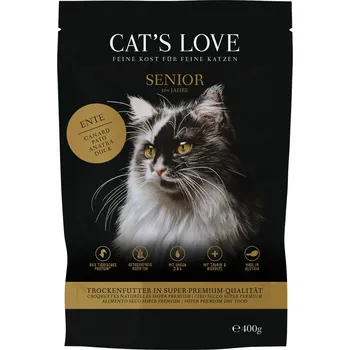 Krmivo pro kočku 2x400g Cat's Love Senior s kachnou – výhodné balení