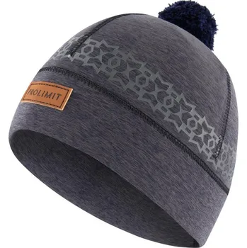 Čepice Neoprenová čepice PROLIMIT Pom Pom - černá/šedá L