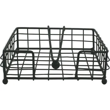 Stojánek na ubrousky Mřížka černý 3410007