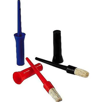 Čištění pro koně Štetec na kopyta s plastovou krytkou modrý