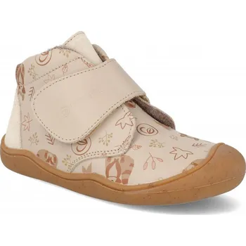 Dívčí zimní obuv Barefoot dětské zimní boty Blifestyle - babyRaccoon Bio-Nappa béžové Velikost: 22