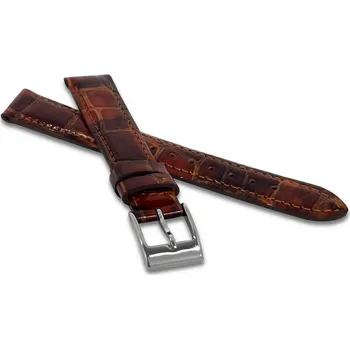 Módní doplněk Hnědý kožený řemínek Minet Croco MSPUE Šířka řemínku: 12mm