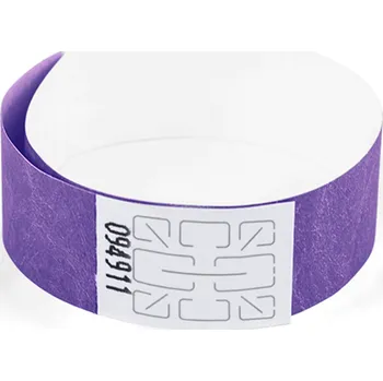 Náramek TYVEK Identifikační náramek 1,9 cm - fialový