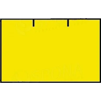 Samolepící etiketa Cenové etikety na kotoučku 25x16 mm CONTACT hranaté - signální žluté, 36ks
