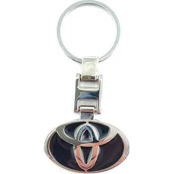 Přívěšek na klíče TOYOTA kovový, včetně kroužku na klíče