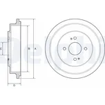 Brzdový buben Delphi BF614
