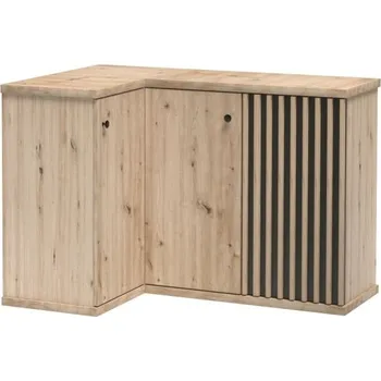 Komoda Komoda rohová dub artisan/černá CALI C-12