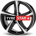 Brock B25 6.5x15 5x98 ET27 Schwarz Glanz Voll-Poliert (SGVP)