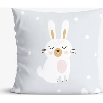 Povlak na dekorativní polštářek Dětský bavlněný povlak na polštář - Zasnění králíčci 30 x 50 cm