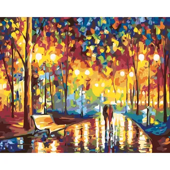 ZUTY Malování podle čísel - V DEŠTI Rozměr: 40x50 cm, Rámování: bez rámu a bez vypnutí plátna