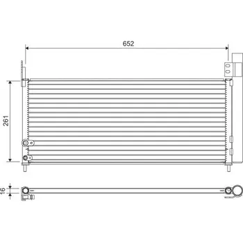 Výparník klimatizace Kondenzátor, klimatizace VALEO 822640