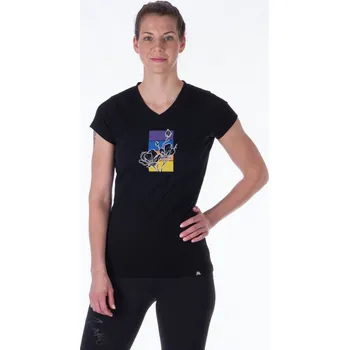 Dámské tričko Northfinder Dámské tričko lehké pohodlné MEAGAN, černá, S