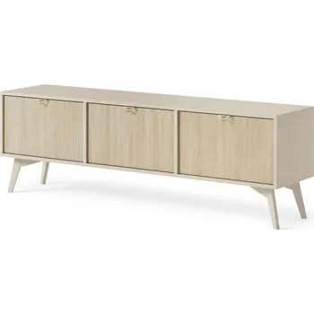 Televizní stolek PSK Televizní skříňka NATURAL, Písková/Scandi 158 cm