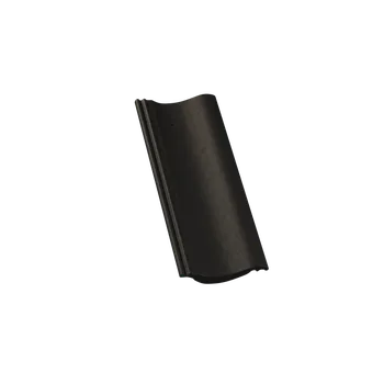 Střešní krytina Střešní taška půlená KM BETA betonová krytina Hodonka - ELEGANT černá | cena za ks