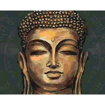 ZUTY Malování podle čísel - ZLATÝ BUDDHA Rozměr: 40x50 cm, Rámování: bez rámu a bez vypnutí plátna