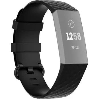 VSECHNONAMOBIL 38505 CUBE Řemínek Fitbit Charge 4 / Fitbit Charge 3 černý