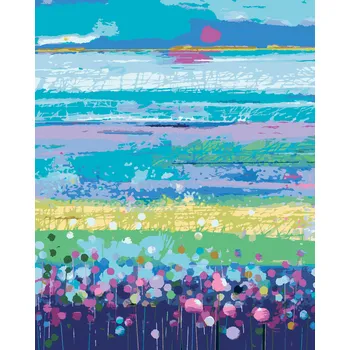 ZUTY Malování podle čísel - ABSTRAKTNÍ LOUKA Rozměr: 80x100 cm, Rámování: bez rámu a bez vypnutí plátna