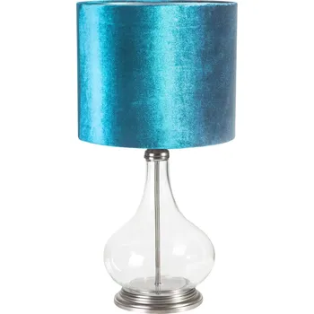 Stojací lampa LAMPA KIM 32X61 CM TYRKYSOVÁ