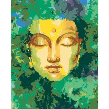 ZUTY Malování podle čísel - BUDDHA A PŘÍRODA Rozměr: 40x50 cm, Rámování: bez rámu a bez vypnutí plátna