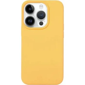 Pouzdro na mobilní telefon Silikonový kryt pro iPhone 15 Pro Max - žlutý