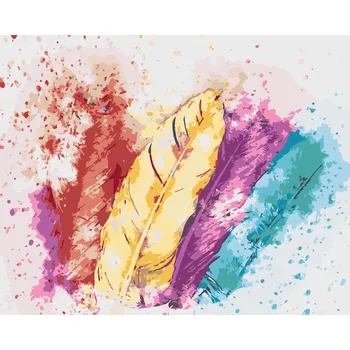 ZUTY Malování podle čísel - BAREVNÁ PÍRKA Rozměr: 40x50 cm, Rámování: bez rámu a bez vypnutí plátna