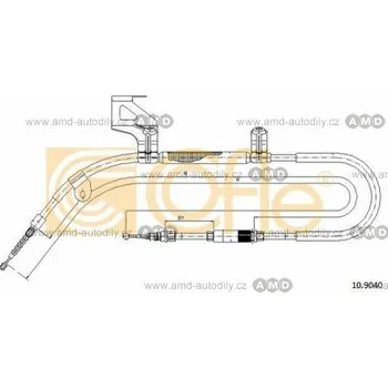 Brzda na kolo Lano ruční brzdy - COF 10.9040