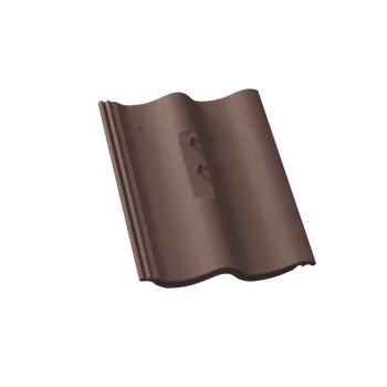 Střecha Střešní taška kolektorová KM BETA betonová krytina Hodonka - ELEGANT hnědá