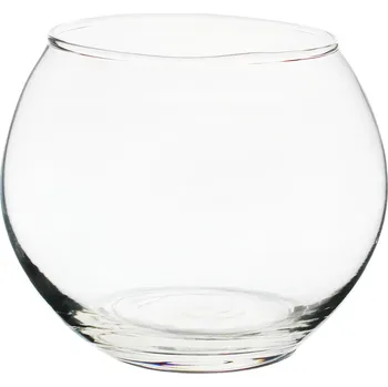 Svícen Svícen koule sklo pr.8V7cm čirá