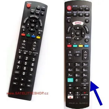 Dálkový ovladač Dálkový ovladač Panasonic N2QAYB000570 náhradní