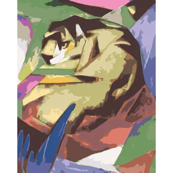 ZUTY Malování podle čísel - TYGR (FRANZ MARC) Rozměr: 40x50 cm, Rámování: bez rámu a bez vypnutí plátna