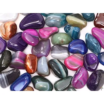 Drahý kámen Magieprirody.cz Tromlovaný kámen Achát MIX - L velikost 35 - 50 mm - Brazílie #564 Množství: 100g