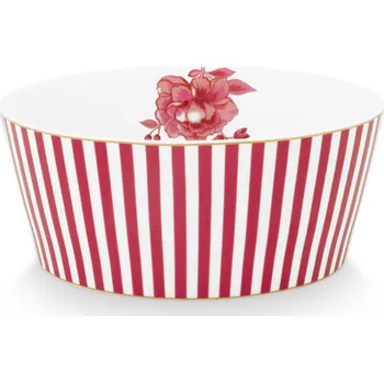 PIP Studio Miska Royal Stripes tmavě růžová 15cm 51.003.227