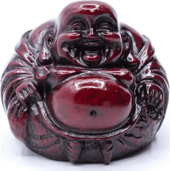 Aroma lampa Milujeme Kameny Smějící se Buddha hojnosti - soška Feng shui - vínová 361170