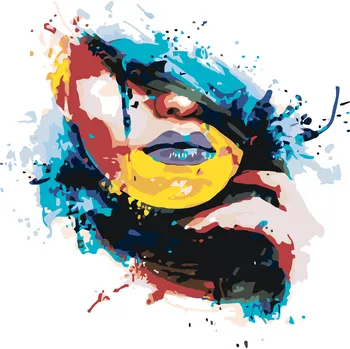 ZUTY Malování podle čísel - UMĚNÍ VE TVÁŘI Rozměr: 40x50 cm, Rámování: bez rámu a bez vypnutí plátna