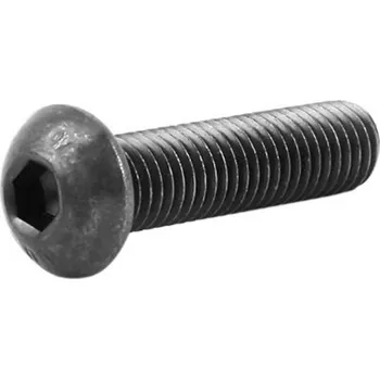 Šroub Bossard Šroub s půlkulatou hlavou na imbus M6x12mm, Černěno