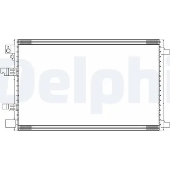 Výparník klimatizace Kondenzátor, klimatizace DELPHI CF20310