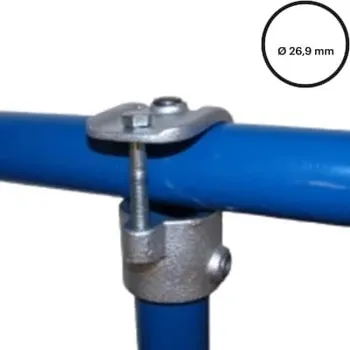 Kanalizační potrubí Konstrukční fitinka, spojka ocelových trubek pr. 26,9 mm – nasouvací odbočka (1 šroub) 135-A27