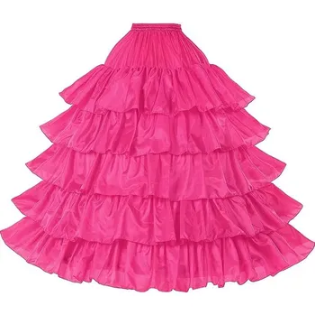 Dámská sukně Dámská spodnička s volánky různé barvy Růžová M