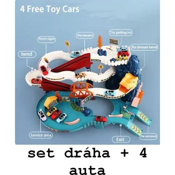 autodráha Čína Dinosauří autodráha s autíčky Barva: set dráha + 4 auta