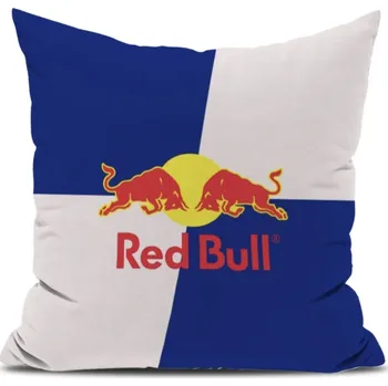 Kšiltovka Redbull Polštář RedBull 30x30cm modro-bílý