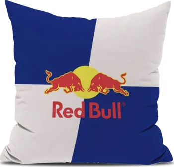 Kšiltovka Polštář RedBull 30x30cm modro-bílý (Polštářek RedBull 30x30cm modro-bílý)